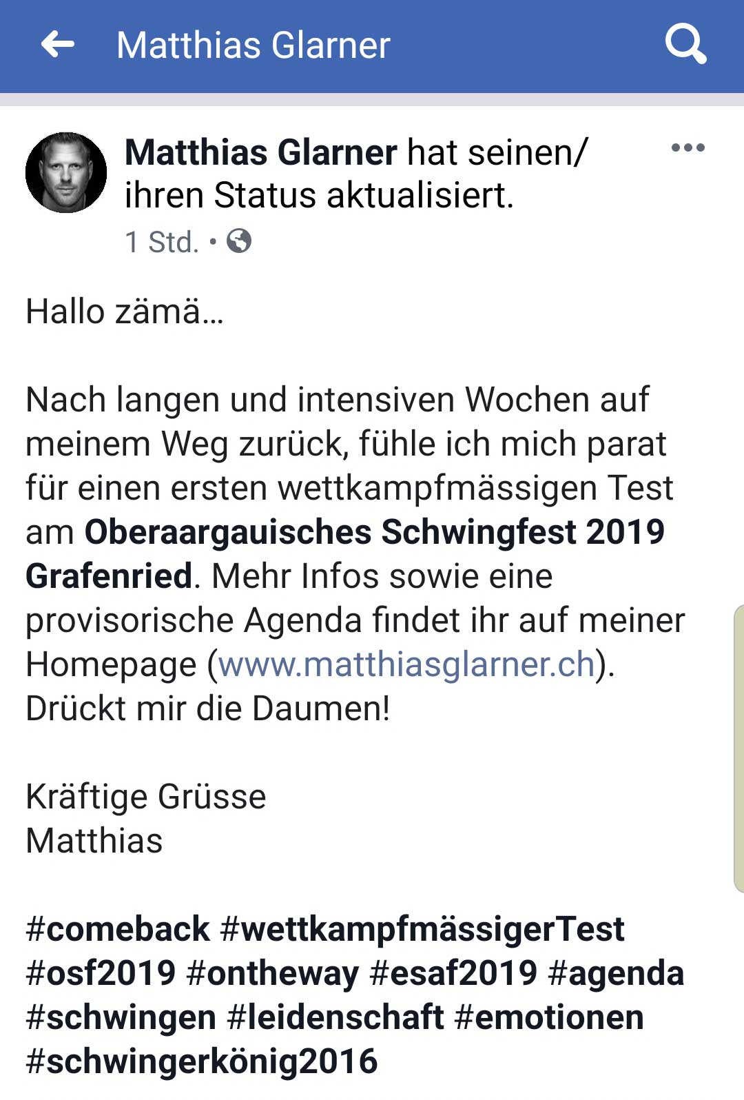 facebook matthias glarner
